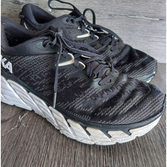 HOKA One One Gaviota 4 Men's Black Running Shoes 9.5 Wide - Picture 9 of 11